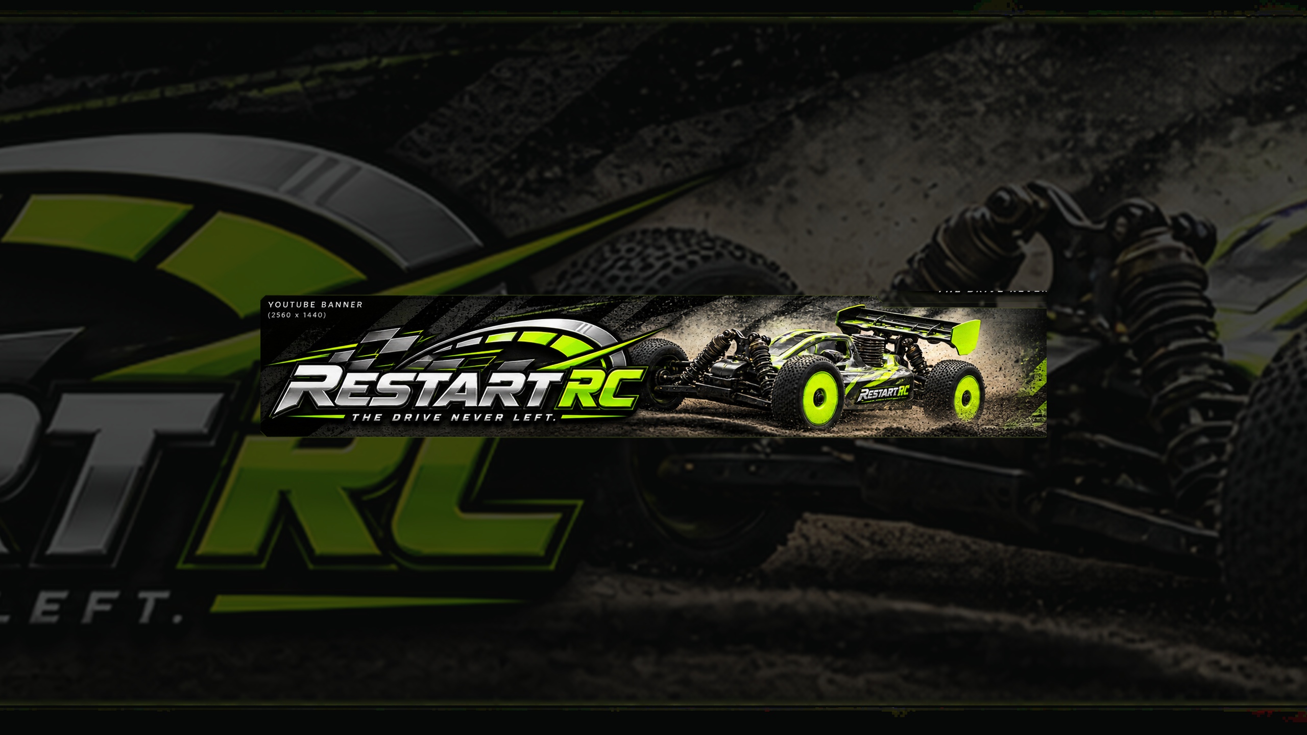 RESTART RC nitro buggy racing artwork